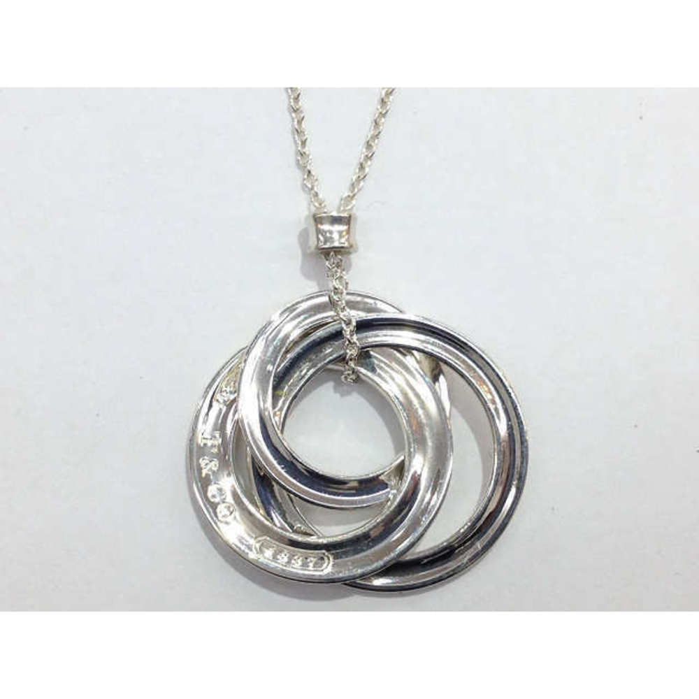 Tiffany Interlocking Circle Necklace Silver